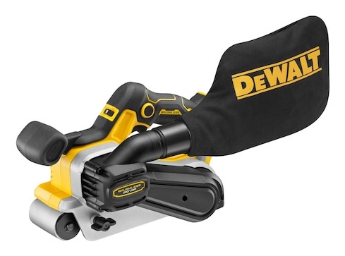 DeWALT DCW220NT-XJ Levigatrice a Nastro Brushless 18V - 75x533mm, 320m/min, Accessori Inclusi