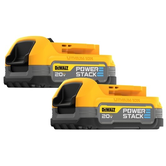 DeWALT DCBP034E2-XJ Set di 2 Batterie Powerstack 18V 1.7Ah per Utensili Elettrici
