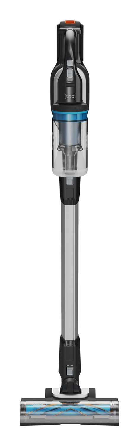 Black & Decker BHFEB520D1 Aspirapolvere a bastone 2 in 1 Senza sacchetto Ciclonico Nero, Trasparente, Bianco - Fino a 64 minuti di autonomia