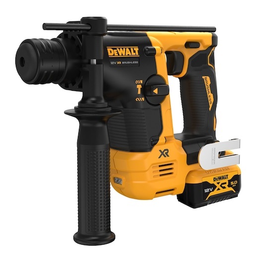 DeWALT DCH072P2-QW Martello Perforatore SDS-Plus 12V Brushless con 2 Batterie XR 5Ah e Caricabatteria