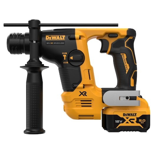 DeWALT DCH072P2-QW Martello Perforatore SDS-Plus 12V Brushless con 2 Batterie XR 5Ah e Caricabatteria