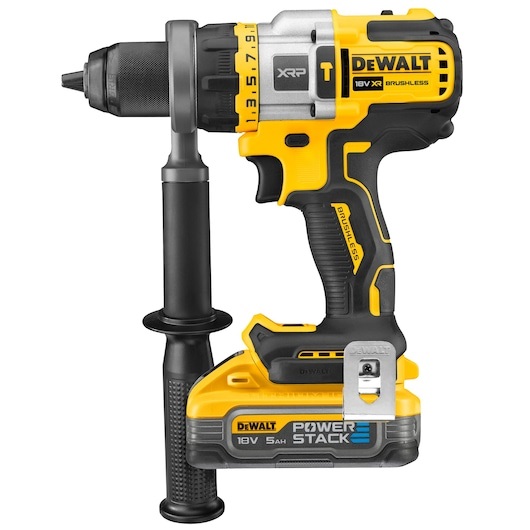DeWalt DCD999H2T-QW Trapano Avvitatore a Percussione XRP 18 V con 2 Batterie 5 Ah Brushless Powerstack