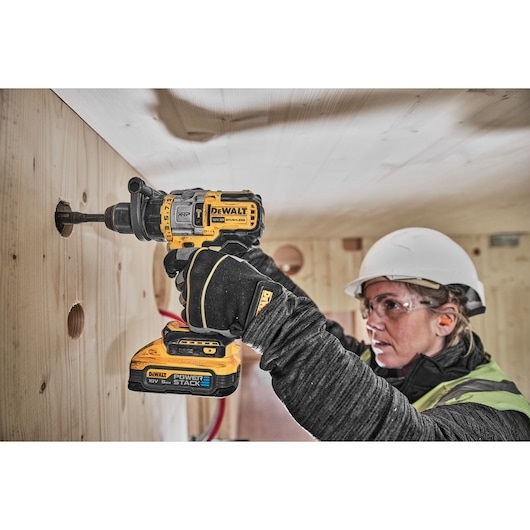 DeWalt DCD999H2T-QW Trapano Avvitatore a Percussione XRP 18 V con 2 Batterie 5 Ah Brushless Powerstack