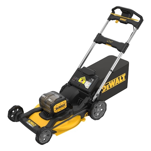 DeWalt DCMWP134N-XJ - Tagliaerba a spinta a batteria 36V, Larghezza di taglio 53 cm, Scocca in acciaio, Senza batterie e caricabatterie