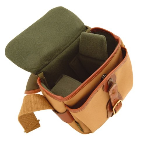 Billingham Hadley Digital - Borsa a tracolla per macchina fotografica in Cachi / Marrone Chiaro con spazio per obiettivi e accessori