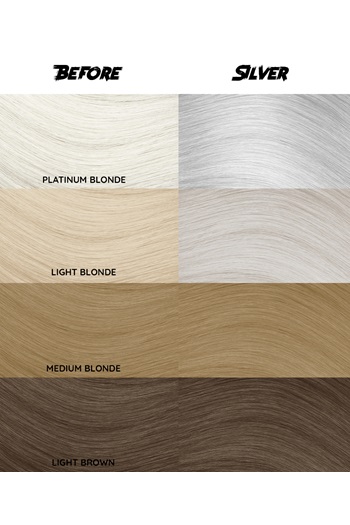 CRAZY COLOR Silver Colore per Capelli Semipermanente 100 ml - Senza Ammoniaca, Pronto all'Uso, Vegano