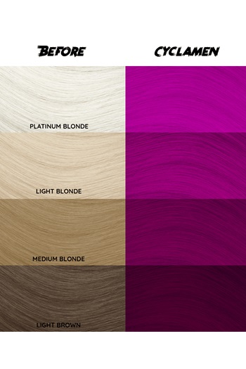 CRAZY COLOR 41 CYCLAMEN - Colore per capelli semi-permanente 100 ml, senza ammoniaca e PPD, vegano e non testato sugli animali