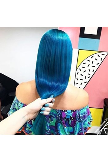 Crazy Color Capri Blue - Colorazione Semipermanente per Capelli 100 ml, Senza Ammoniaca, Vegana e Pronta all'Uso