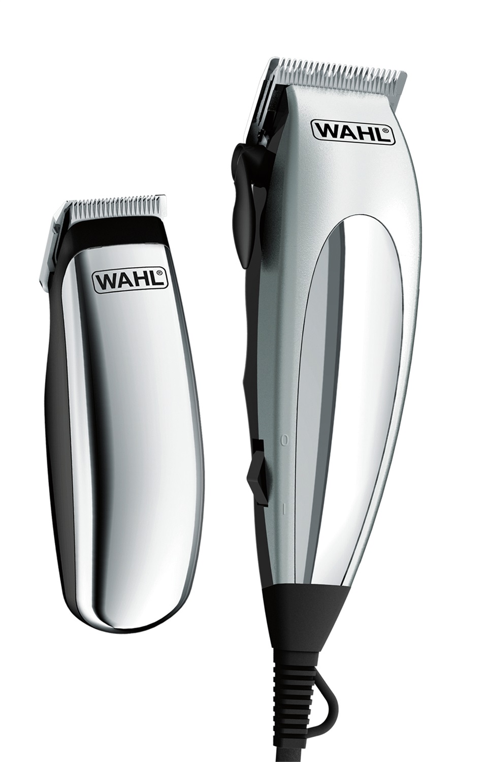 Wahl 79305-1316 Tagliacapelli Cromo e Argento - Kit Completo con Rifinitore, 8 Pettini Guida e Accessori