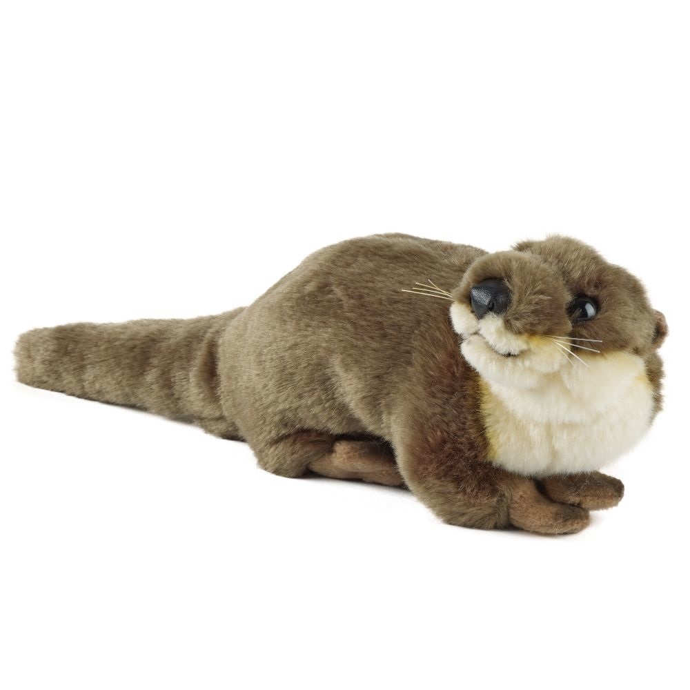 Living Nature Peluche Lontra Media Marrone - Morbido e Giocoso