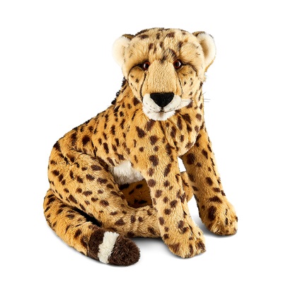 Living Nature - Peluche Ghepardo Grande 45 cm, Giocattolo Morbido e Realistico per Tutte le Età