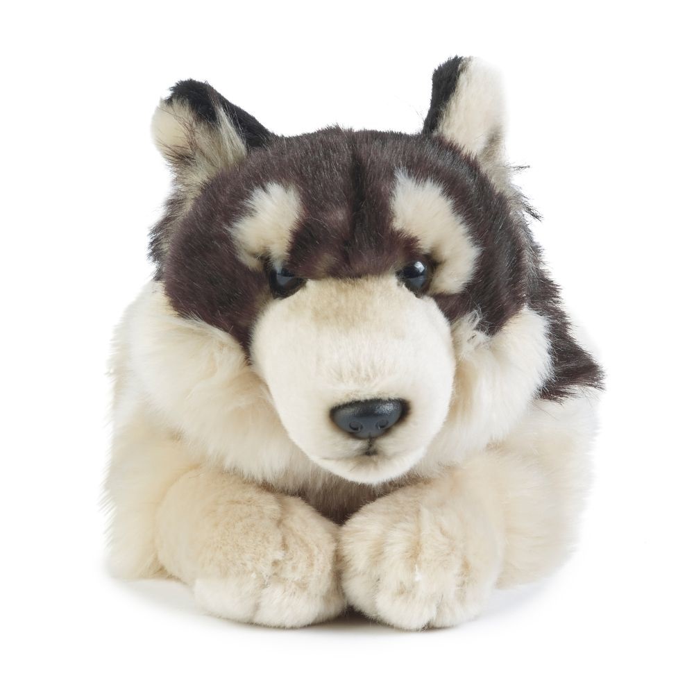Living Nature Peluche Lupo Grande - Peluche Realistico e Morbido con Dettagli Educativi
