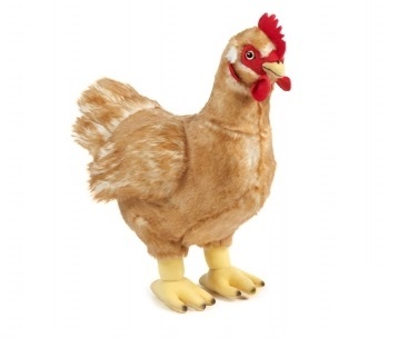 Living Nature Gallina di Peluche Grande - Morbido Giocattolo per Bambini