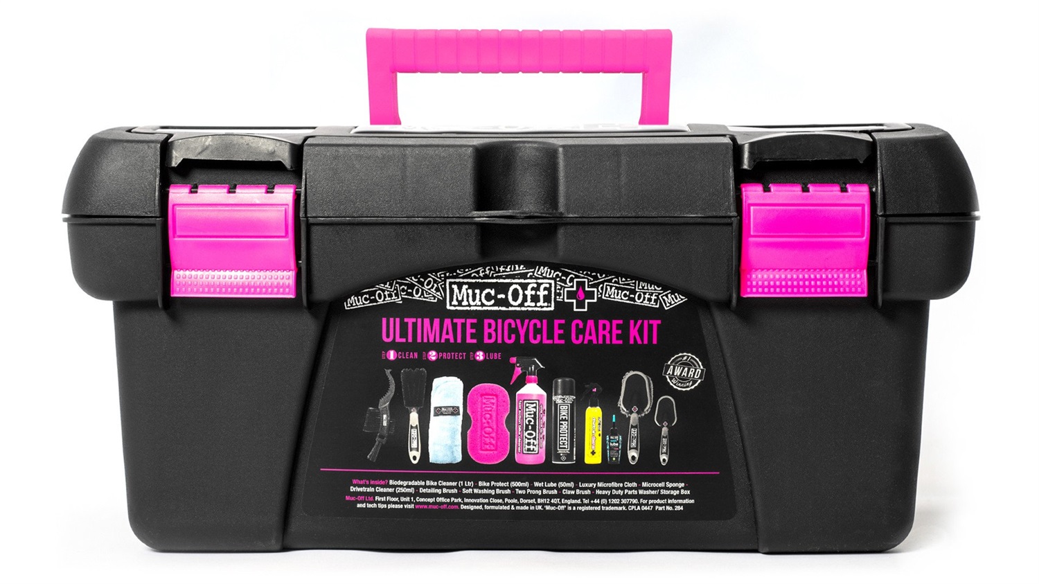 Muc-Off Ultimate Bicycle Cleaning Kit - Kit completo per pulizia, protezione e lubrificazione con Pulitore bici 1000 ml