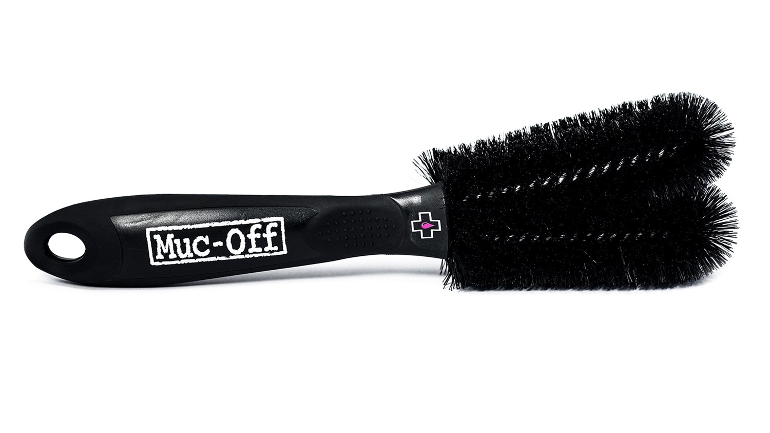 Muc-Off Spazzola a Due Punte - Pulizia Cerchi e Raggi con Setole in Nylon e Impugnatura Resistente
