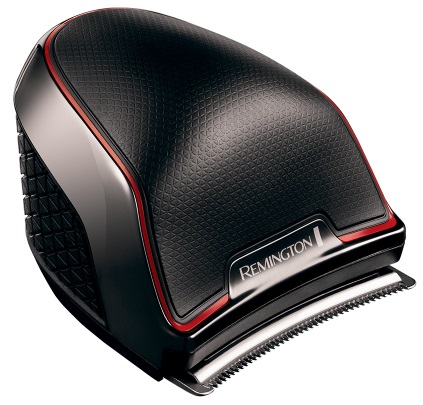 Remington HC4300 QuickCut Pro Tagliacapelli Nero/Rosso - Lame in Acciaio Inox con Tecnologia CurveCut, Motore Pro, 12 Pettini di Fissaggio, Funzionamento a Rete e Batteria, Design Ergonomico