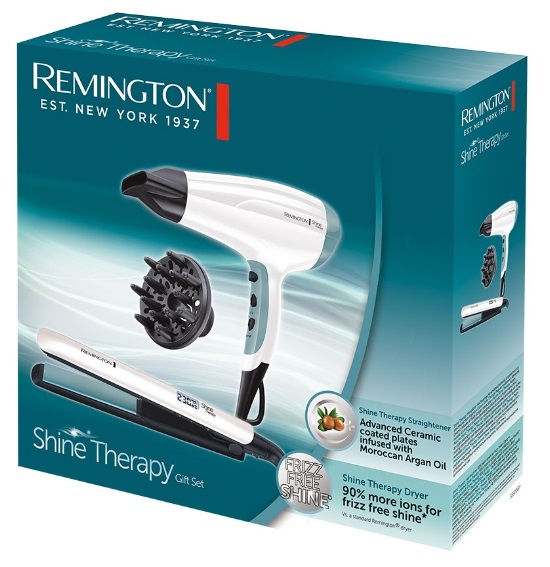 Remington S8500GP Shine Therapy - Asciugacapelli 2300W e Piastra Stretta 230°C