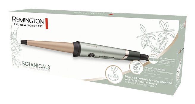 Remington CI5860 Ferro Arricciacapelli Conico Ceramico Verde Metallizzato 13-25mm, Temperatura Regolabile fino a 210°C, Cavo Girevole 3m