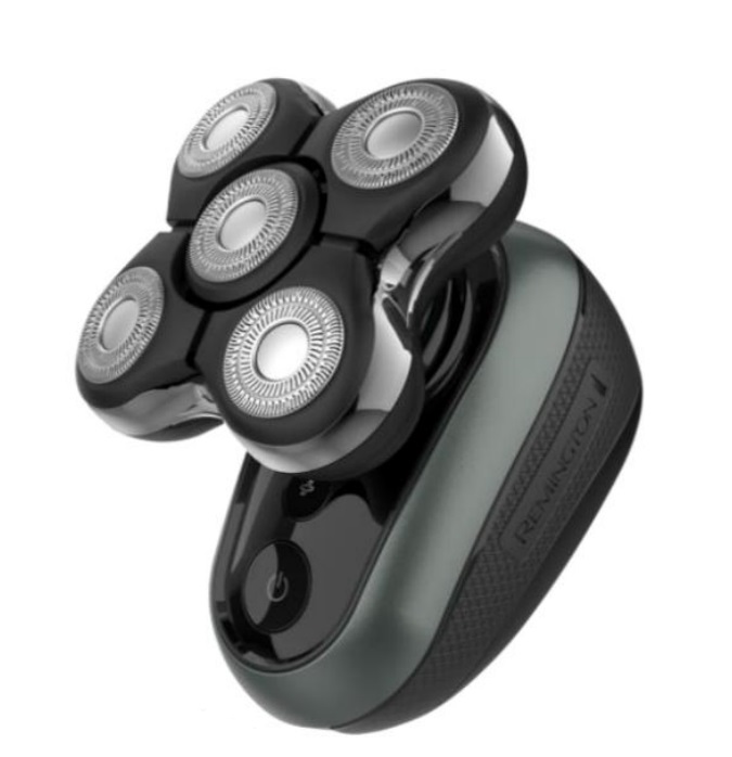 Remington XR1600 Rasoio Testa Calva con 5 Testine Rotanti, Funzione Turbo Boost, Impermeabile e Ricaricabile