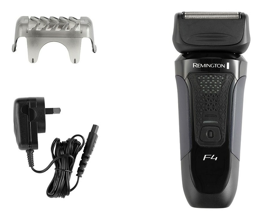 Remington F4 Style Series F4002 Rasoio Elettrico Barba - Utilizzo Asciutto e Bagnato, 100% Impermeabile, Tecnologia ControlCut, Rifinitore Pop-up, Testa Girevole