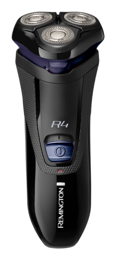 Remington R4002 Rasoio Elettrico Barba R4 Style Series con Testine Rotanti e Lame Flessibili a Doppia Traccia, Styler per Barba, Nero