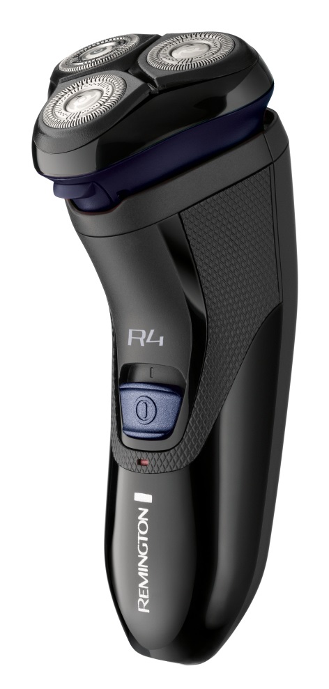 Remington R4002 Rasoio Elettrico Barba R4 Style Series con Testine Rotanti e Lame Flessibili a Doppia Traccia, Styler per Barba, Nero