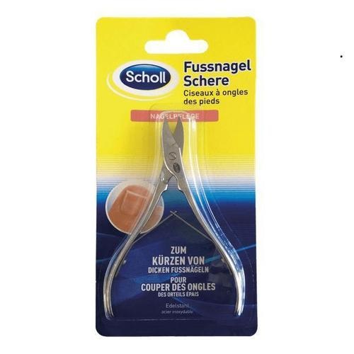 Scholl Forbici per Unghie dei Piedi in Acciaio - 1 pz, Ideali per Manicure e Pedicure