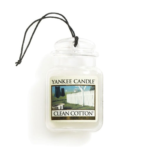 Yankee Candle 1220878E Deodorante per Auto Car Jar Ultimate - Fragranza Clean Cotton con note di cotone, fiori bianchi e limone, durata fino a 4 settimane
