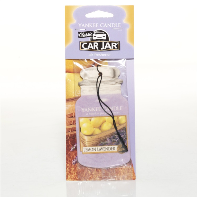 Yankee Candle Lemon Lavender Profumatore per Auto 1pz - Fragranza Agrumi con Note di Citronella e Lavanda