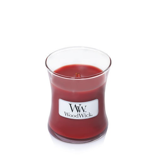 WoodWick Candela Profumata Chai alla Cannella 85g - Candela a Clessidra con Stoppino Scoppiettante, Fino a 20 Ore di Combustione