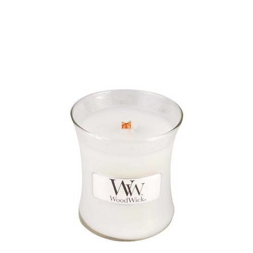WoodWick Candela Profumata Island Coconut 85 g - Fragranza Cocco e Ananas in Mini Jar