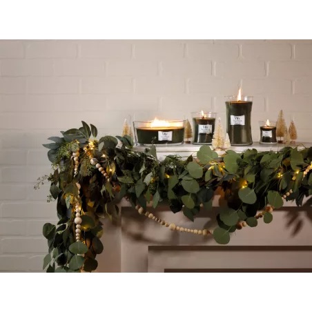 WoodWick Candela Profumata Ellipse Frasier Fir 454 g - Stoppino Scoppiettante, Fino a 50 Ore di Combustione