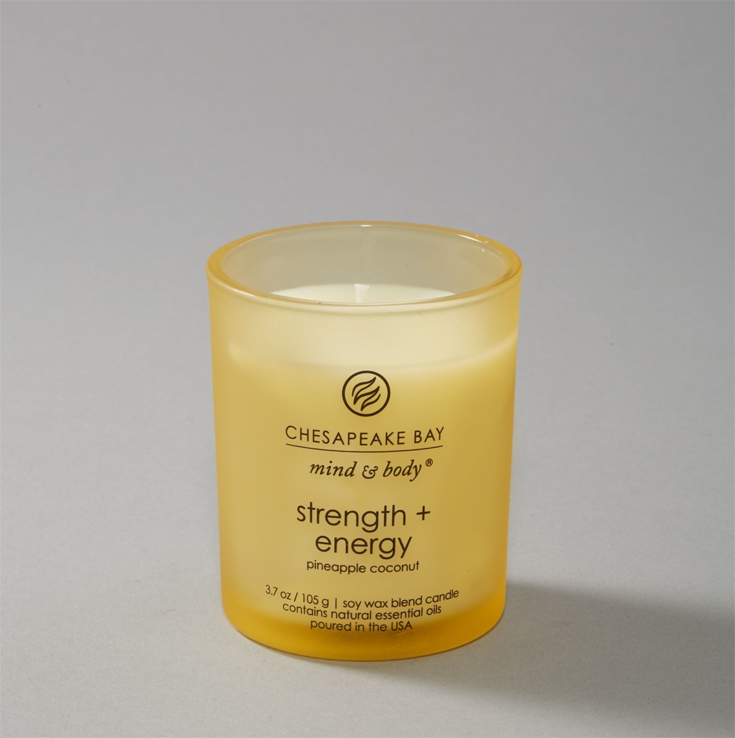 Chesapeake Bay Candle Strength & Energy - Candela Profumata Ananas e Cocco Piccola in Vetro, 96g