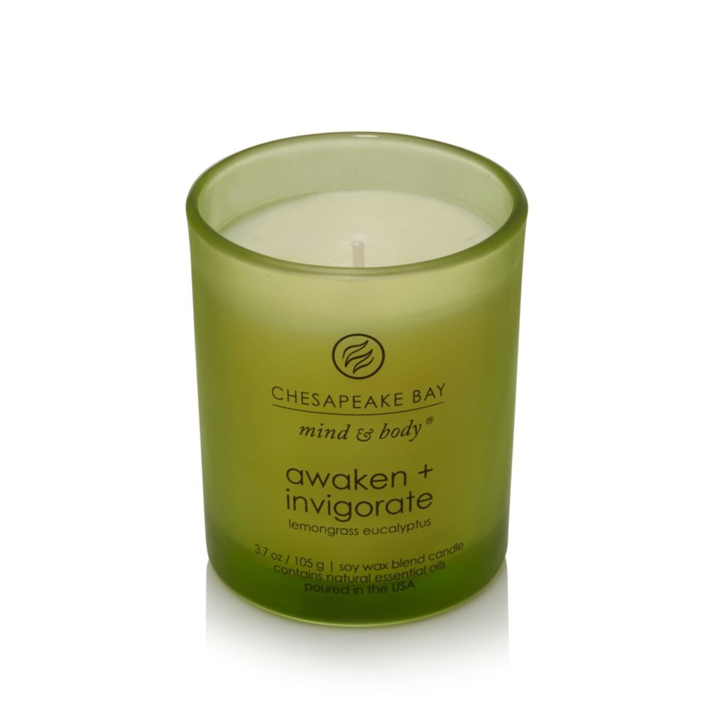 Yankee Candle Awaken & Invigorate - Candela Citronella e Eucalipto Piccola, 96g in Vetro