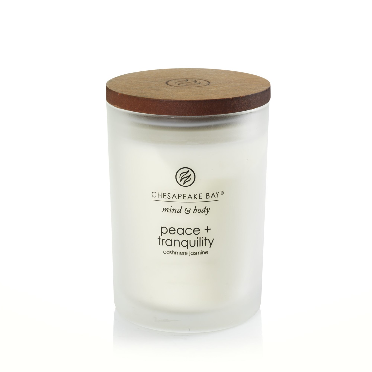 Chesapeake Bay Candle Peace Tranquility Candela Profumata Media Tumbler 250 gr (Cashmere Jasmine) - Durata fino a 57 ore, Collezione Mind & Body