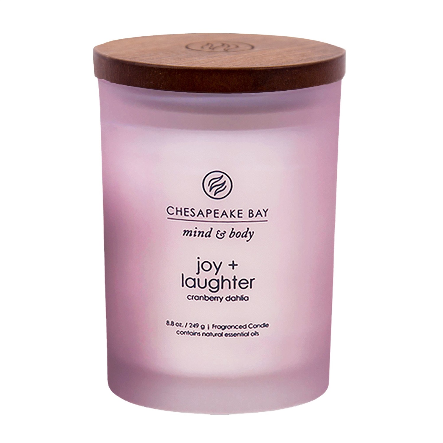 Chesapeake Bay Joy & Laughter Candela Tumbler 250 g - Fragranza Cranberry Dahlia per Unisex Adulto