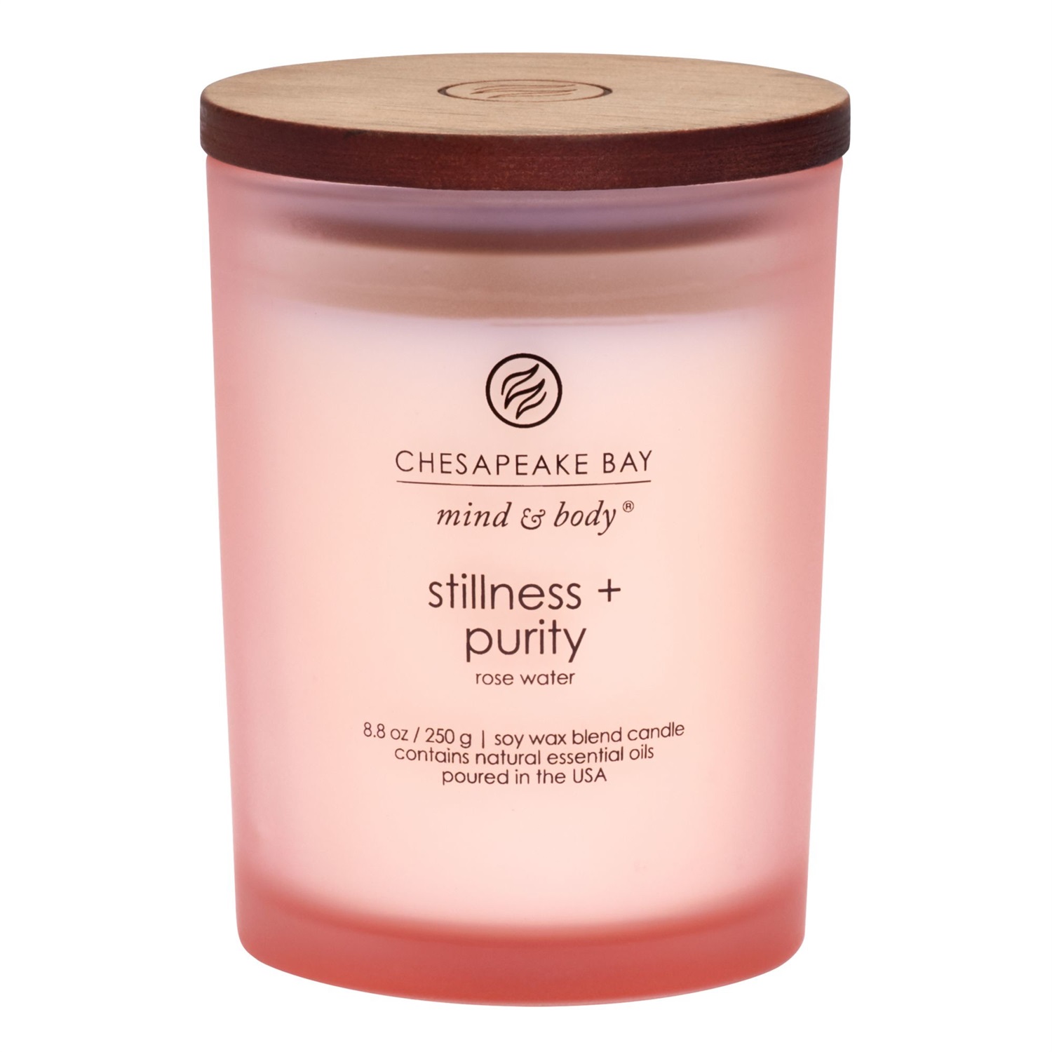 Chesapeake Bay Candle Candela Profumata Tumbler Stillness Purity per Aromaterapia - Durata Fino a 57 Ore - Bouquet di Rosa, Peonia e Mughetto - Collezione Mind & Body