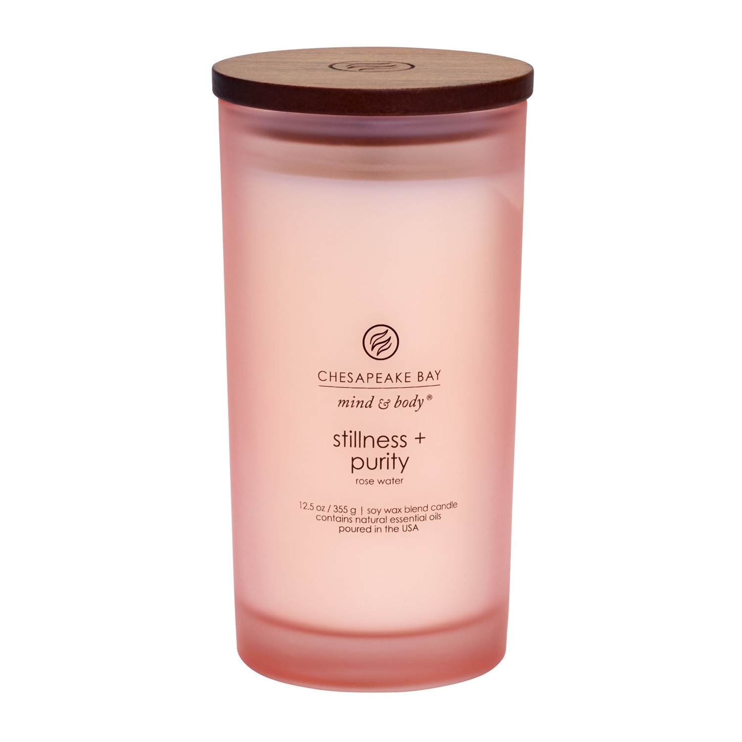 Chesapeake Bay Candle PT40895E Candela Grande Tumbler Stillness Purity (Rose Water) 355 gr - Fragranza Aromaterapica Ecologica