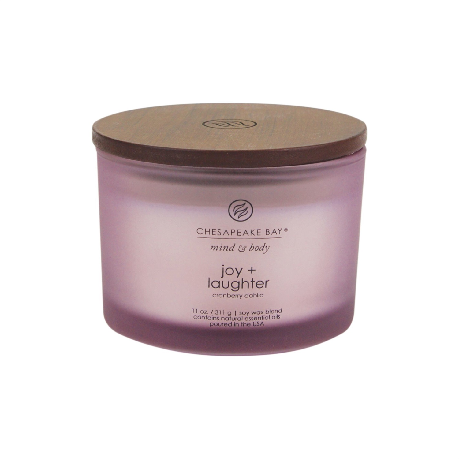 Yankee Candle Joy & Laughter - Candela a 3 Stoppini Mirtillo e Dalia, 312g