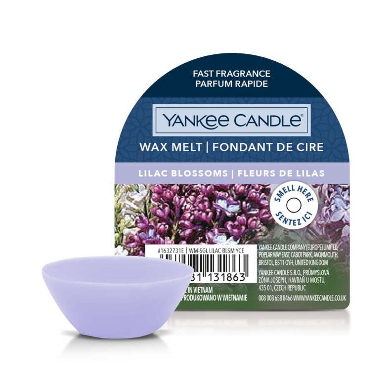 Yankee Candle Lilac Blossoms Cera da Fondere 22g - Profumo Floreale per Ambienti