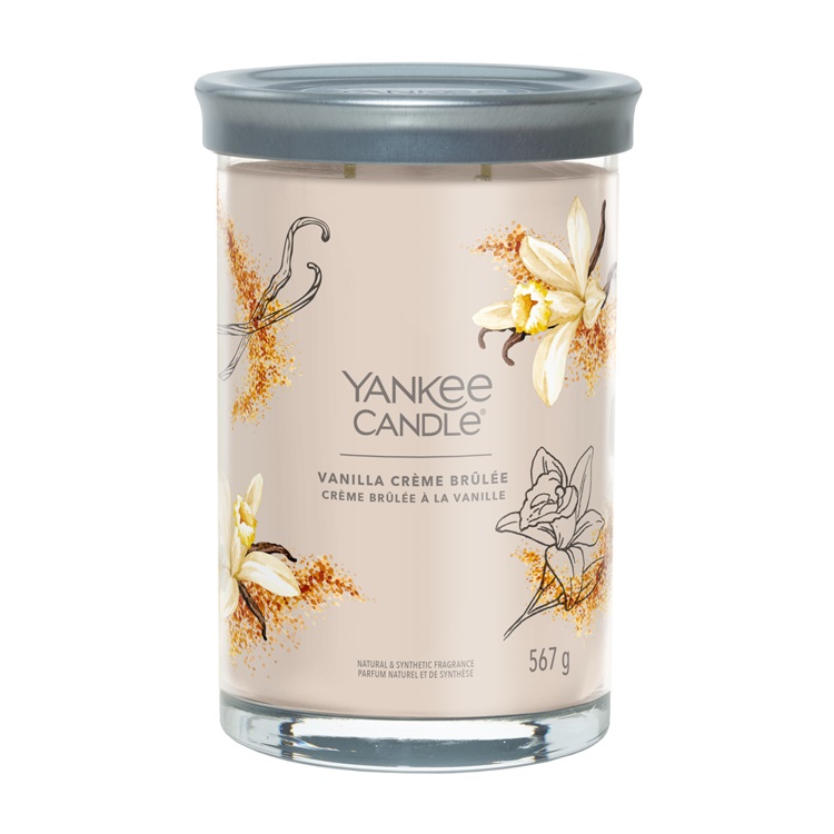 Yankee Candle Vanilla Crème Brûlée - Candela Profumata Tumbler Grande 567 g con 2 Stoppini e Fragranza Dolce e Speziata