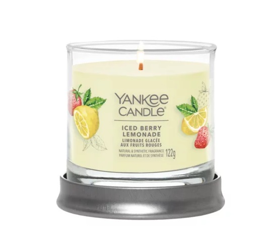 Yankee Candle Iced Berry Lemonade Candela Profumata Tumbler Piccola 122 g