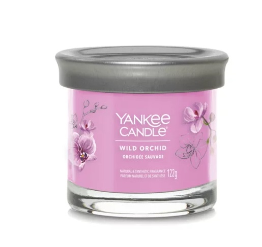 Yankee Candle Wild Orchid Candela Profumata Tumbler Piccola 122 g - Fragranza Floreale con Note di Ozono e Fiori di Mandarino