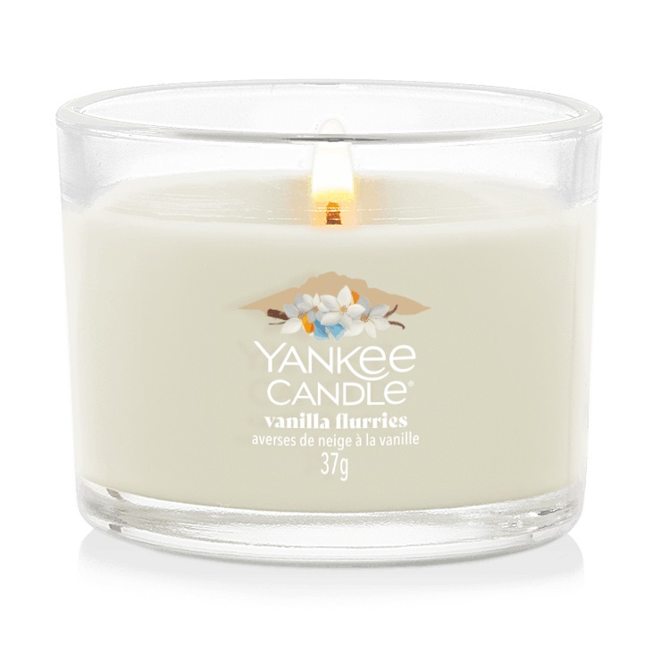 Yankee Candle Vanilla Flurries Candela Profumata 37 g - Fragranza Dolce e Speziata
