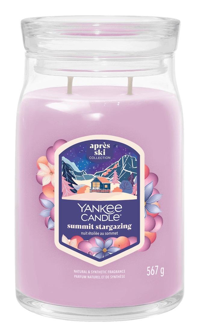 Yankee Candle Summit Stargazing - Candela Profumata in Giara Grande 567 g con Fragranza Floreale e Durata Fino a 90 Ore