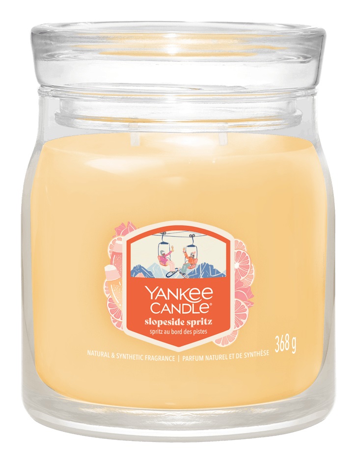 Yankee Candle Slopeside Spritz - Candela Profumata 368 g con Note di Mela, Rosa e Prosecco