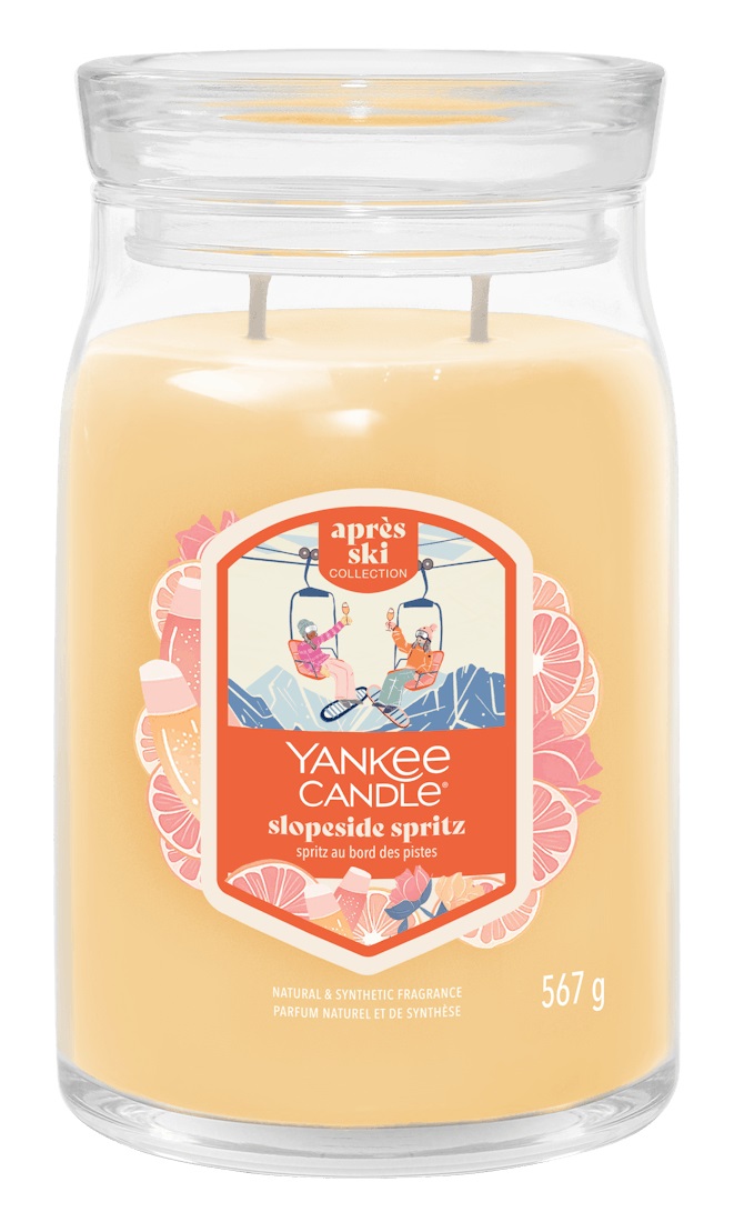 Yankee Candle Slopeside Spritz - Candela Profumata 567 g con Fragranza Fruttata e Durata Fino a 80 Ore