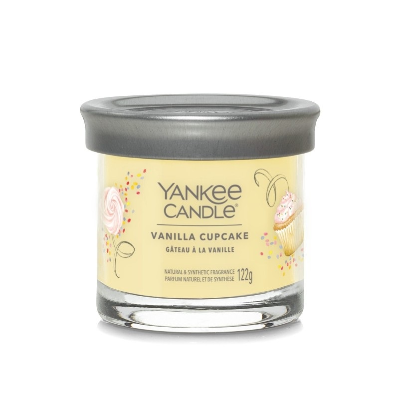 Yankee Candle Vanilla Cupcake Candela Profumata 122 g - Fragranza Dolce e Speziata con Note di Cupcake alla Vaniglia e Limone