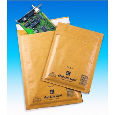 Sealed Air Busta Imbottita Mail Lite® Gold - Formato E (22x26 cm) - Avana - Conf. 10 Pezzi