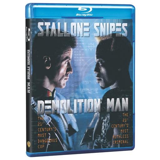 Warner Home Video Demolition Man Blu-ray - Edizione con Sylvester Stallone e Wesley Snipes, Valutazione R